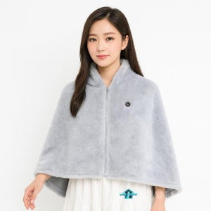 발열 온열담요 무릎 온열 전기담요 토끼털 휴대용 그레이 150x82(보조베터리x)