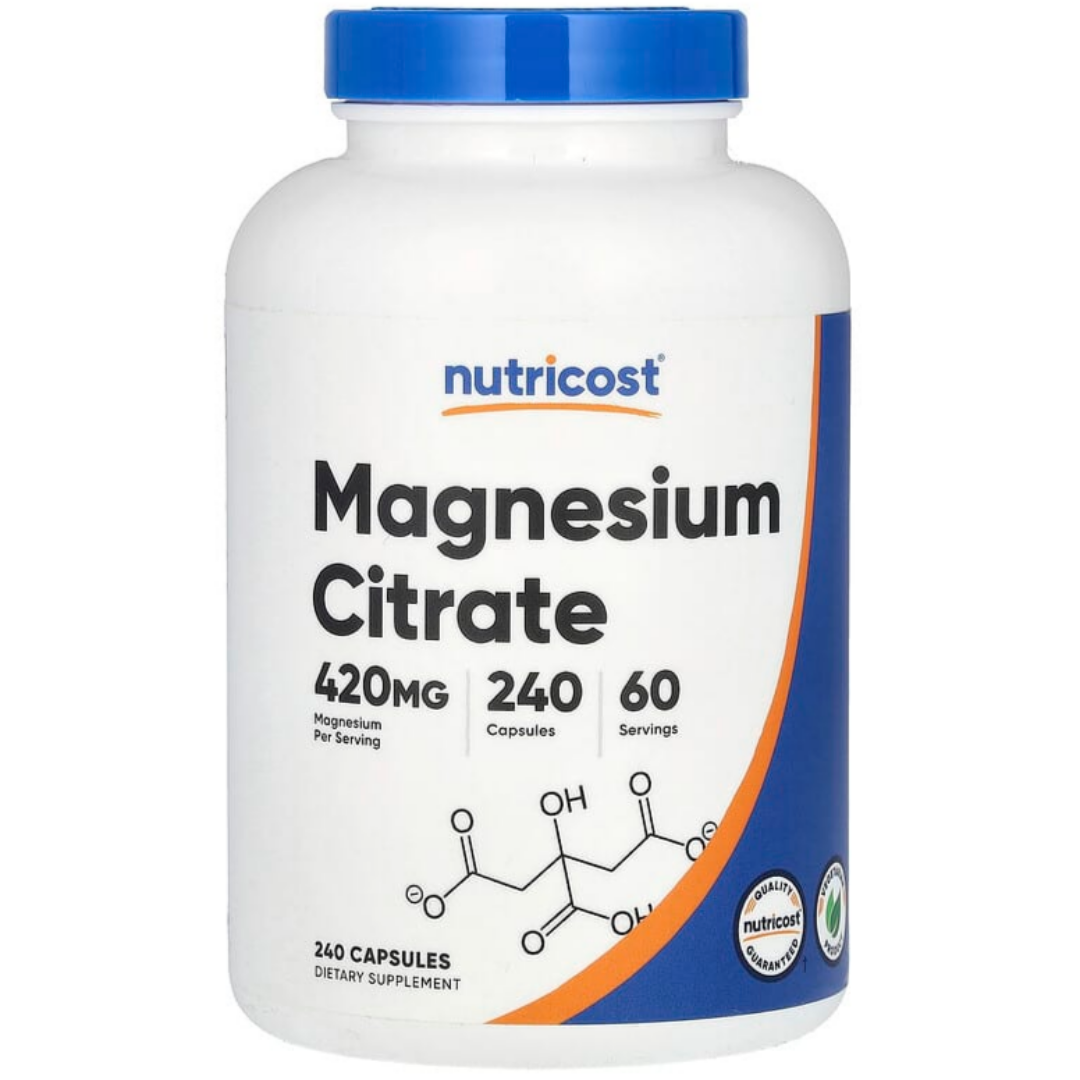 뉴트리코스트 마그네슘 시트레이트 Magnesium Citrate 105mg 240캡슐