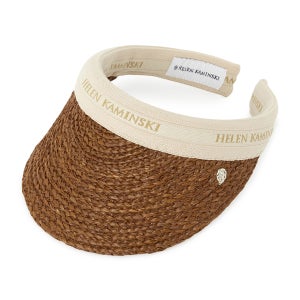 헬렌카민스키 비앙카 8 여성 바이저 HAT52204 NUTSHELL NATURAL LOGO