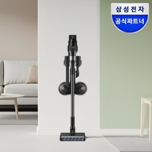 삼성전자 제트핏 VS70H18GVK 세틴블랙 물걸레 180W 무선청소기 스탠딩거치대