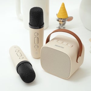 노래방마이크 블루투스 휴대용 듀얼 무선 마이크 스피커