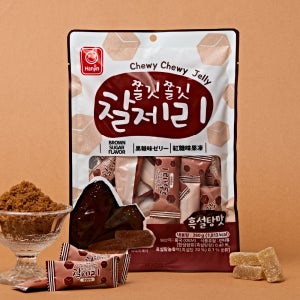 한진식품 쫄깃쫄깃 찰제리 흑설탕맛, 260g, 1개