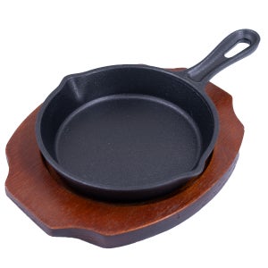 높은 손잡이 주물팬 무쇠 철 감바스 콘치즈 철판 스테이크 팬