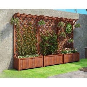 테라스 가림막 원목 담장 목재 나무 휀스 울타리 야외