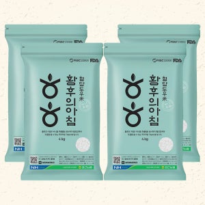 식이섬유 백미 프리미엄 셀레늄 바나듐쌀 4kg, 4개