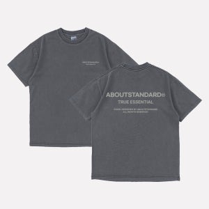 어바웃스탠다드 트루에센셜 피그먼트 오버핏 반팔 티셔츠