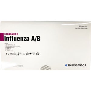 SD바이오센서 독감키트 25회분 A형 B형 독감검사키트 병원 진단 전문가용