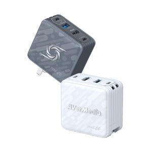 에버미디어 GC313 PD 105W 3포트 GaN 충전기 CORE GO 화이트