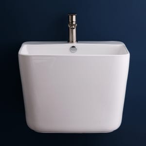 비반트 일체형 원홀 풀라운드 사각 세면대 VL01