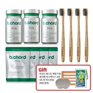 [총630정] 비코드 입냄새 올킬 세트 고체치약 민트향 90정 본품 리필 대용량 (+칫솔)