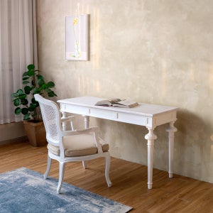 블랑 프렌치 엔틱 테이블 베란다 책상 1400 500 취미 인테리어