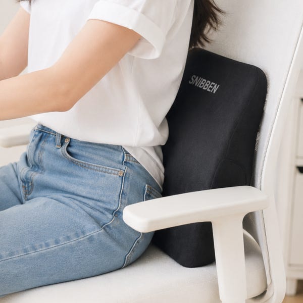 스니벤 의자 허리 쿠션 등받이 받침대 사무실 의자등받이 허리쿠션 메모리폼