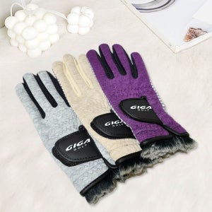 기가골프 GIGA 여성용 겨울 양손 논슬립 손목퍼 파크골프 양손 장갑 GA4544L