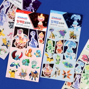 [포켓몬스터]포켓몬스터 테라스탈 입체팝스티커 (랜덤발송)