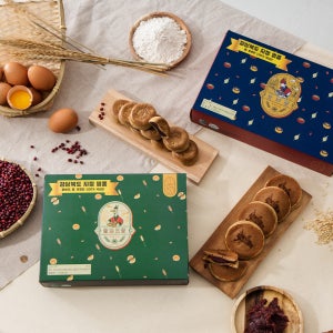 [1+1상품] 경상북도 지정 명품 경주빵+찰보리빵 - 찰보리 팥 계란 100% 국내산