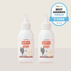 리스펫 강아지 고양이 저자극 귀세정제 편백수 이어클리너 귀청서 이어케어 120ml, 2개