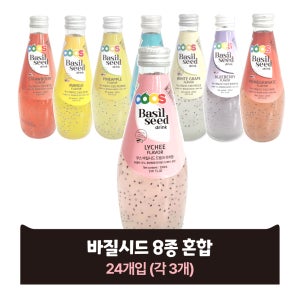 바질씨드 음료 쿠스 290ml 24병 혼합