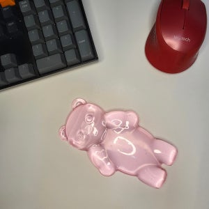 안다스 곰돌이젤리 팜레스트 손목받침대 핑크