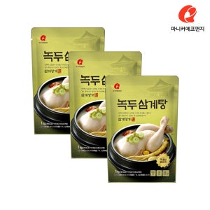 마니커에프앤지 녹두 삼계탕 1kg, 3개