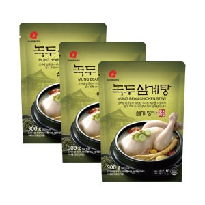 마니커에프앤지 녹두 삼계탕 900g, 3개