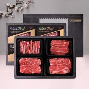 반갑소 프리미엄 냉장육 선물세트 800g 냉장 소고기 소목등심 부채살 소갈비살 살치살