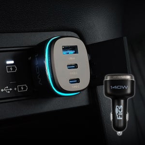 픽스 초고속 3.0 충전기 3포트 시거잭 멀티소켓 140W A/C타입 PD3.0/QC3.0 S06