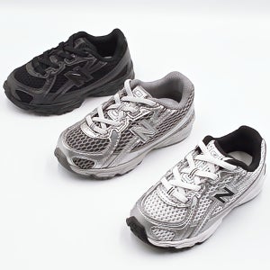 뉴발란스 키즈 740 코어팩 메탈릭 실버 블랙 키즈 운동화 02 메탈릭실버MG