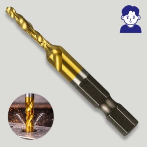 드릴탭핑비트 M35 나사선 스파이럴탭 탭드릴 핸드탭 M3