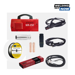 디빅스웰딩 논가스 전원생활 DIY 휴대용 가정용 실속셋트 WR250 논가스용접기