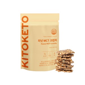[키토케토] 피넛 MCT 크런치 땅콩 버터 제로 무설탕 MCT오일 초콜릿 80g, 1개