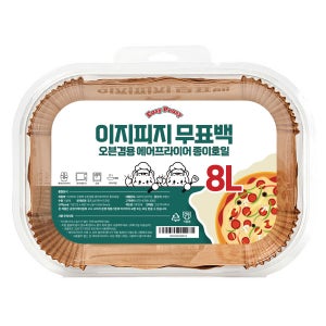 이지피지 무표백 오븐겸용 에어프라이어 종이호일 22cmx14cm, 100매, 1개