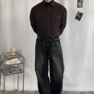 남자 코듀로이 골덴 셔츠 남방 오버핏 셔츠