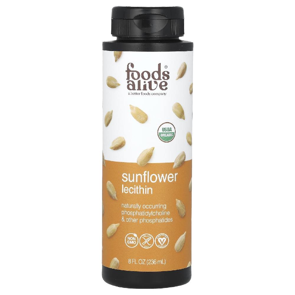 푸드얼라이브 레시틴 해바라기 <b>Sunflower Lecithin</b> 액상 리퀴드 시럽 236ml