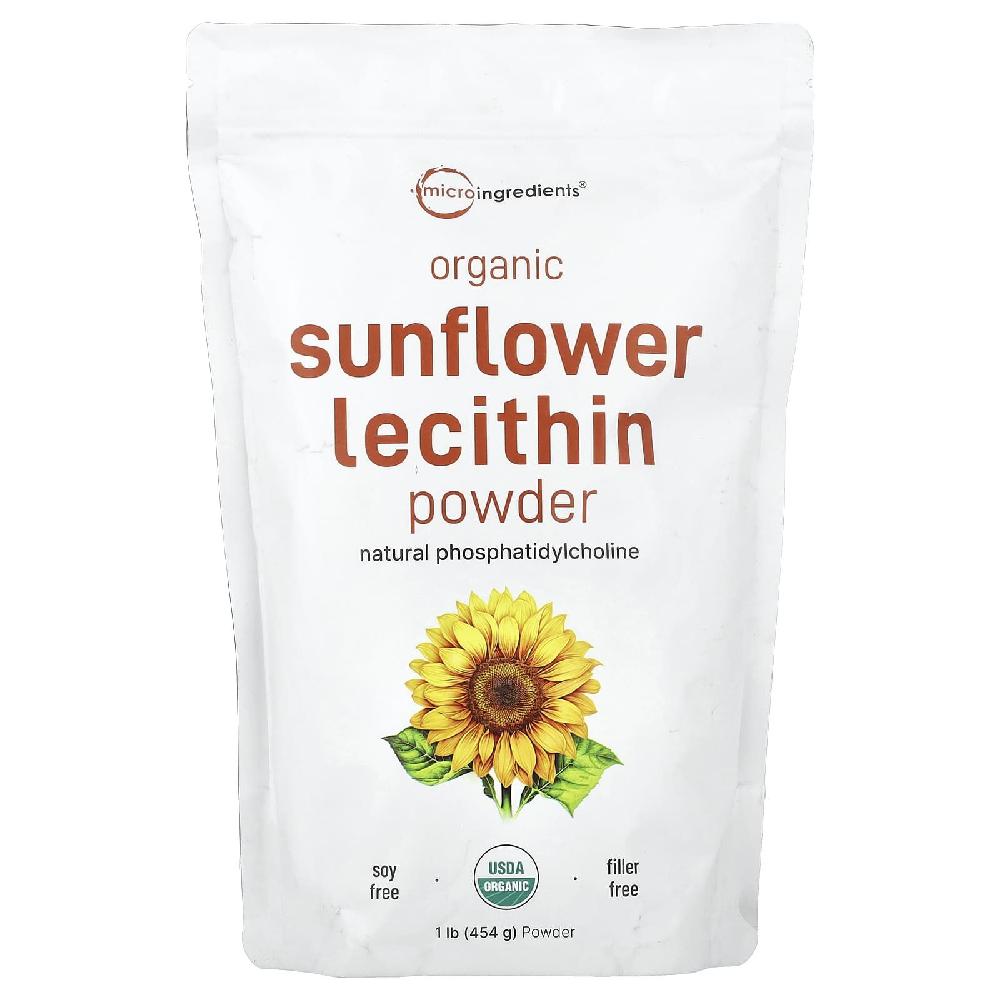 마이크로인그리디언츠 레시틴 해바라기 <b>Sunflower Lecithin</b> 분말 가루 454g