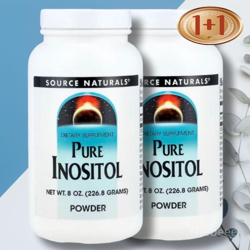 소스내추럴스 <b>퓨어 이노시톨</b> 분말 <b>파우더</b> 226.8g 2통 <b>Inositol</b>