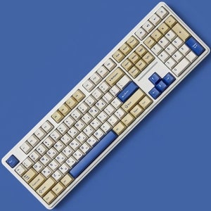 사무실 기계식 키보드 게이밍 유무선 저소음 풀배열 조약돌 블루 도각도각 게임 키보드