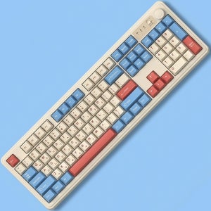 사무실 무소음 기계식 키보드 유무선 저소음 적축 풀배열 보글보글 블루 조용한 사무용 키보드