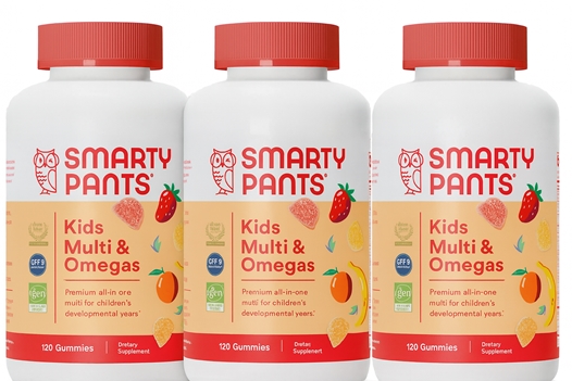 <b>스마티팬츠</b> 키즈 멀티 비타민 구미 딸기 바나나 어린이 종합비타민 120정 면역력강화 27년7월