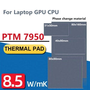 PTM7950 상변화 패드 소재 5W 노트북 페이스트 그리스 방열판 MK 냉각 열전도
