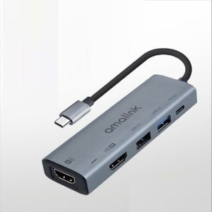 Type USB C to HDMI 듀얼 컨버터 4K 60Hz x2 허브