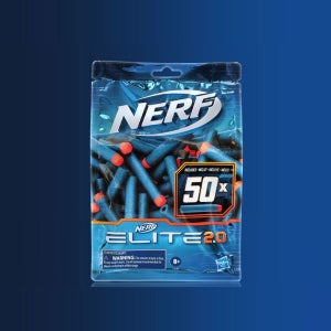 엘리트 너프 2.0 50 다트 E9484 대용량 리필 스펀지 건 총알