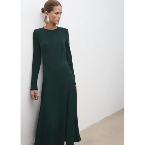 MANGO WOMAN 드레스 RUBY Green 17029119