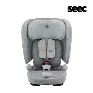 시크(SEEC) 아이 폴드T 아이사이즈 토들러 주니어 유아용 휴대용 카시트 ISOFIX 모던 그레이