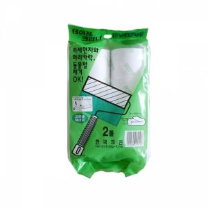 돌돌 청소용 테이프크리너(대형)16x10M 교체용리필2롤 반려동물털 먼지제거테이프