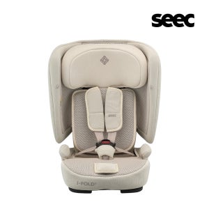 시크(SEEC) 아이 폴드T 아이사이즈 토들러 주니어 유아용 휴대용 카시트 ISOFIX 킬림 베이지