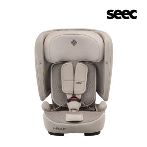 [런칭특가] 시크(SEEC) 아이 폴드T 아이사이즈 토들러 주니어 유아용 휴대용 카시트 ISOFIX 토프 브라운