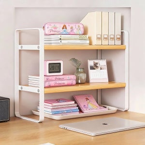 책상위 철제선반 주방위 아이방 폭 좁은 공간 낮은 소형 미니 원목 양념통 책장 스탠드 2개