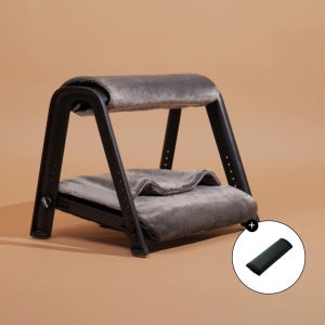 로우모 2단 발받침대 LC99 블랙 Heat + 코듀라 상단 커버