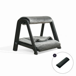 로우모 2단 발받침대 LC99 블랙 Heat + 코듀라 상단 커버