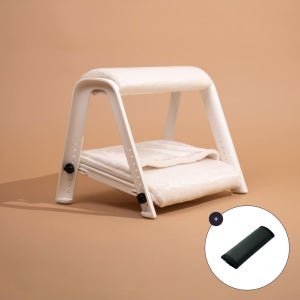 로우모 2단 발받침대 LC99 화이트 Heat + 코듀라 상단 커버